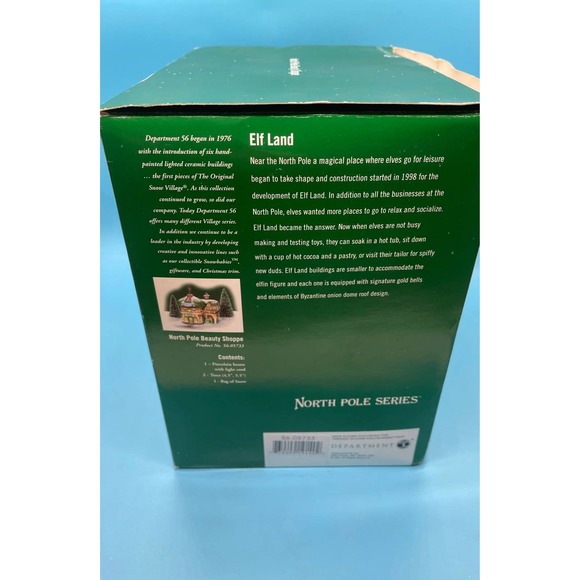 Dept 56 Elf Land NORTH POLE BEAUTY SHOPPE #05733 Village - Picture 10 of 11